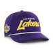 Los Angeles Lakers - NBA Purple Crosstown Script Hat, 47 Brand