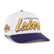 Los Angeles Lakers - NBA White Drop Shadow Hitch RF Hat, 47 Brand