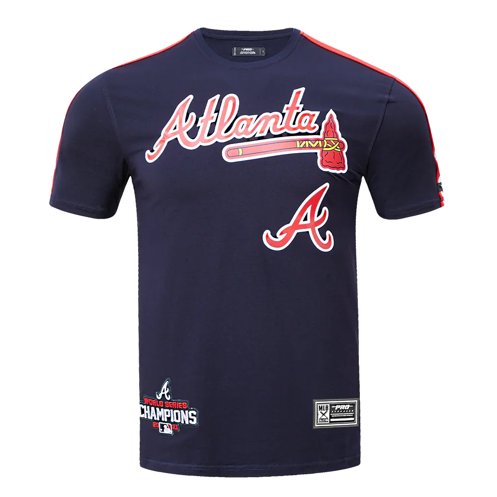 Atlanta Braves - MLB Logo Pro Team Men's Taping Top T-Shirt