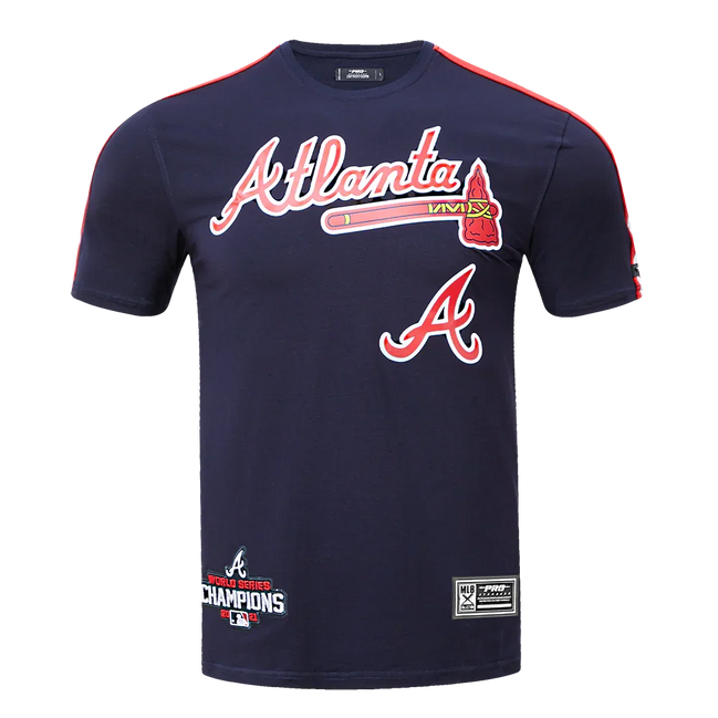 Atlanta Braves - MLB Logo Pro Team Men's Taping Top T-Shirt