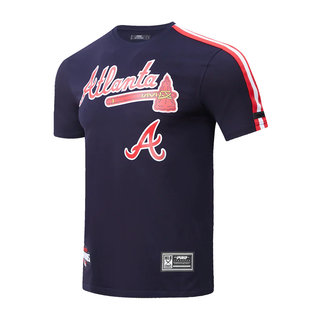 Atlanta Braves - MLB Logo Pro Team Men's Taping Top T-Shirt