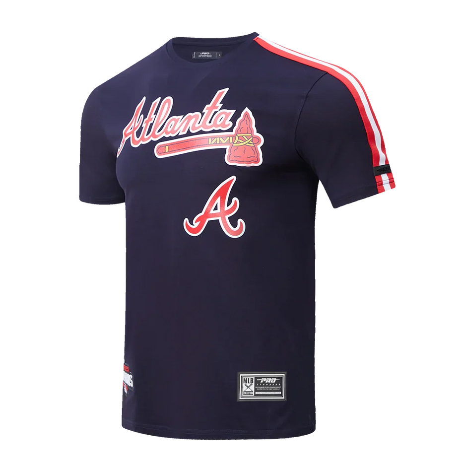 Atlanta Braves - MLB Logo Pro Team Men's Taping Top T-Shirt