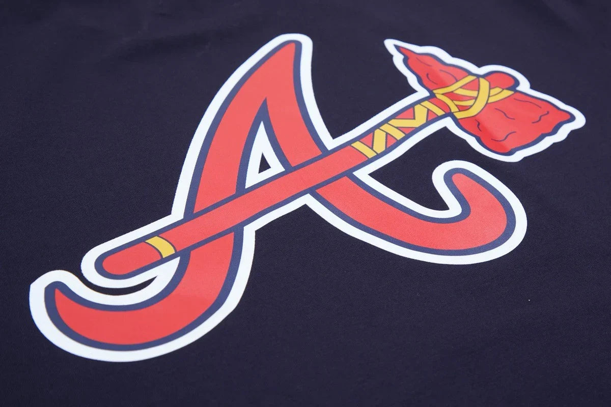 Atlanta Braves - MLB Logo Pro Team Men's Taping Top T-Shirt
