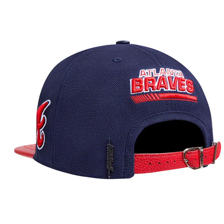 Atlanta Braves - MLB Fast Lane Logo Wool Strapback Hat