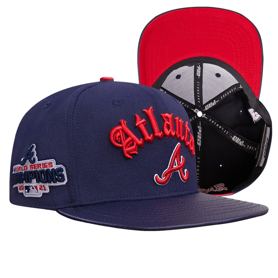 Atlanta Braves - MLB 2021 World Series Old English Snapback Hat