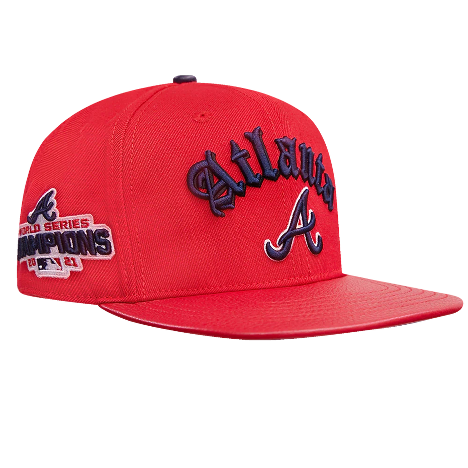 Atlanta Braves - MLB 2021 World Series Old English Snapback Hat