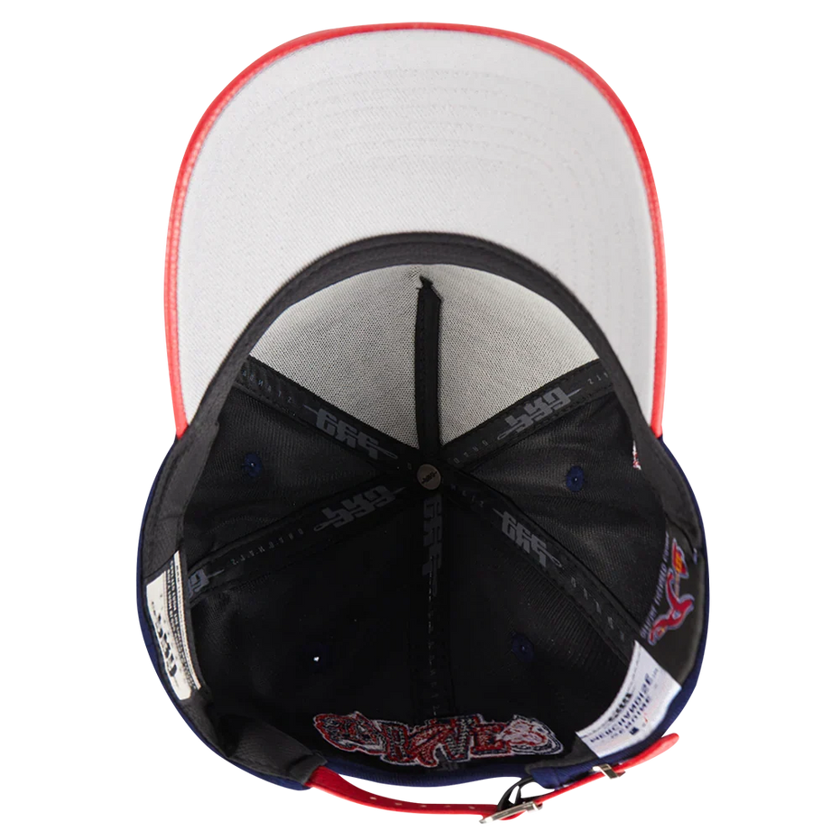 Atlanta Braves - MLB City Ransom Leather Pinch Front Strapback Hat
