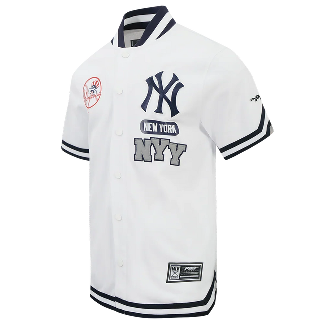 New York Yankees - MLB Letterman Men's Short Sleeve Button Down Jacket