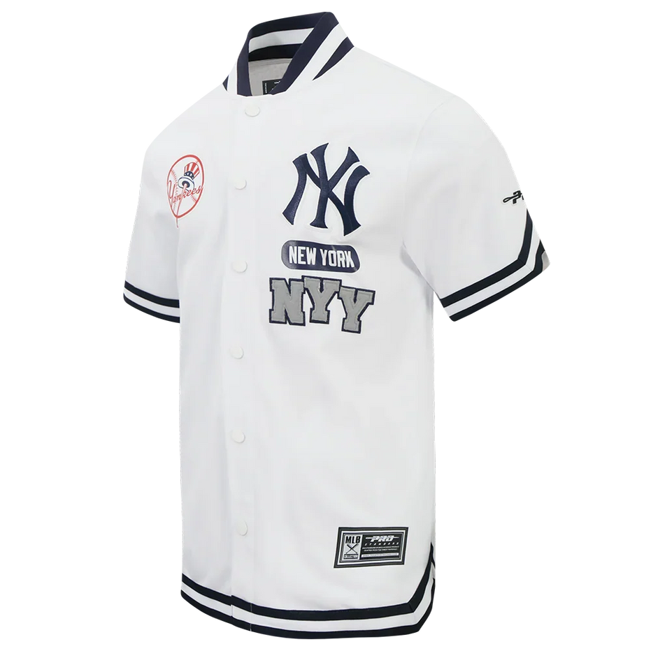 New York Yankees - MLB Letterman Men's Short Sleeve Button Down Jacket