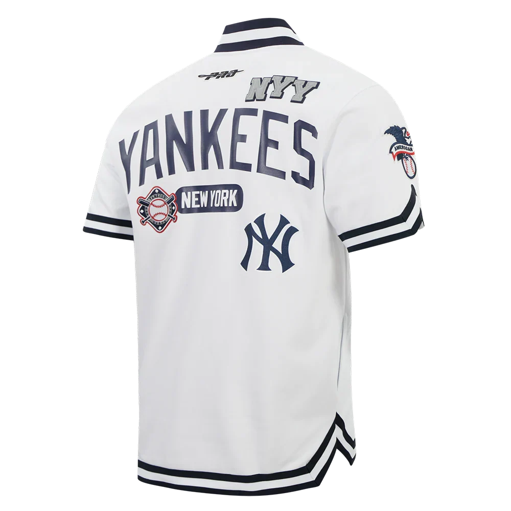 New York Yankees - MLB Letterman Men's Short Sleeve Button Down Jacket