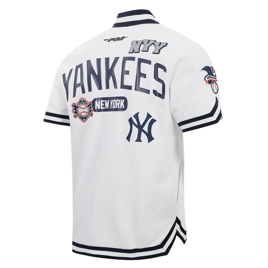 New York Yankees - MLB Letterman Men's Short Sleeve Button Down Jacket