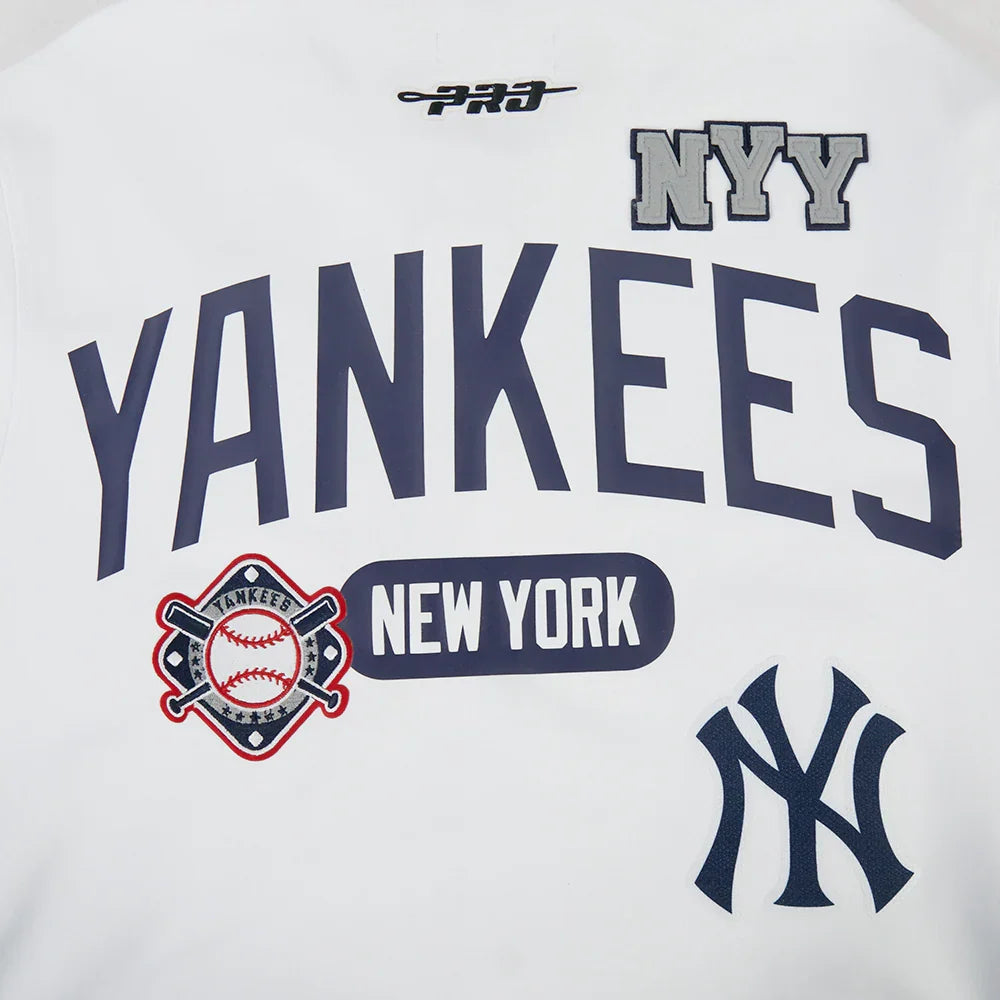 New York Yankees - MLB Letterman Men's Short Sleeve Button Down Jacket
