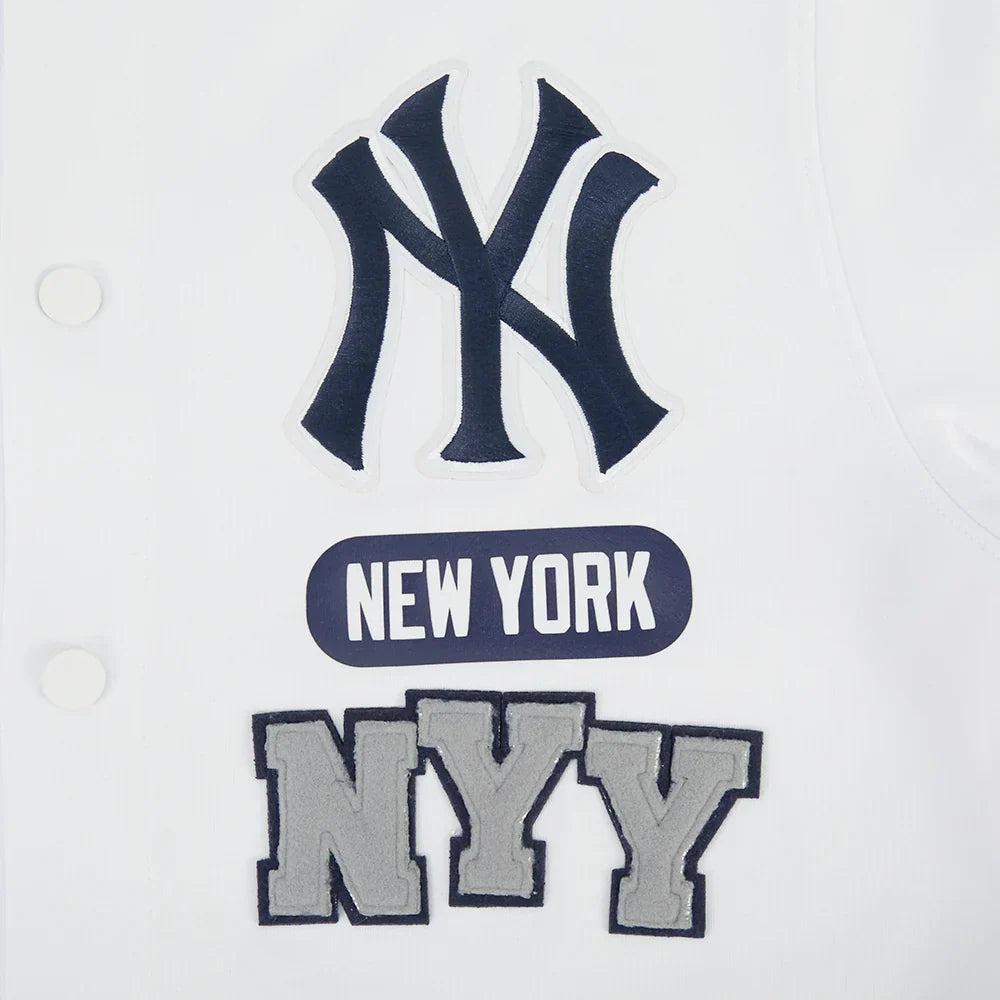 New York Yankees - MLB Letterman Men's Short Sleeve Button Down Jacket