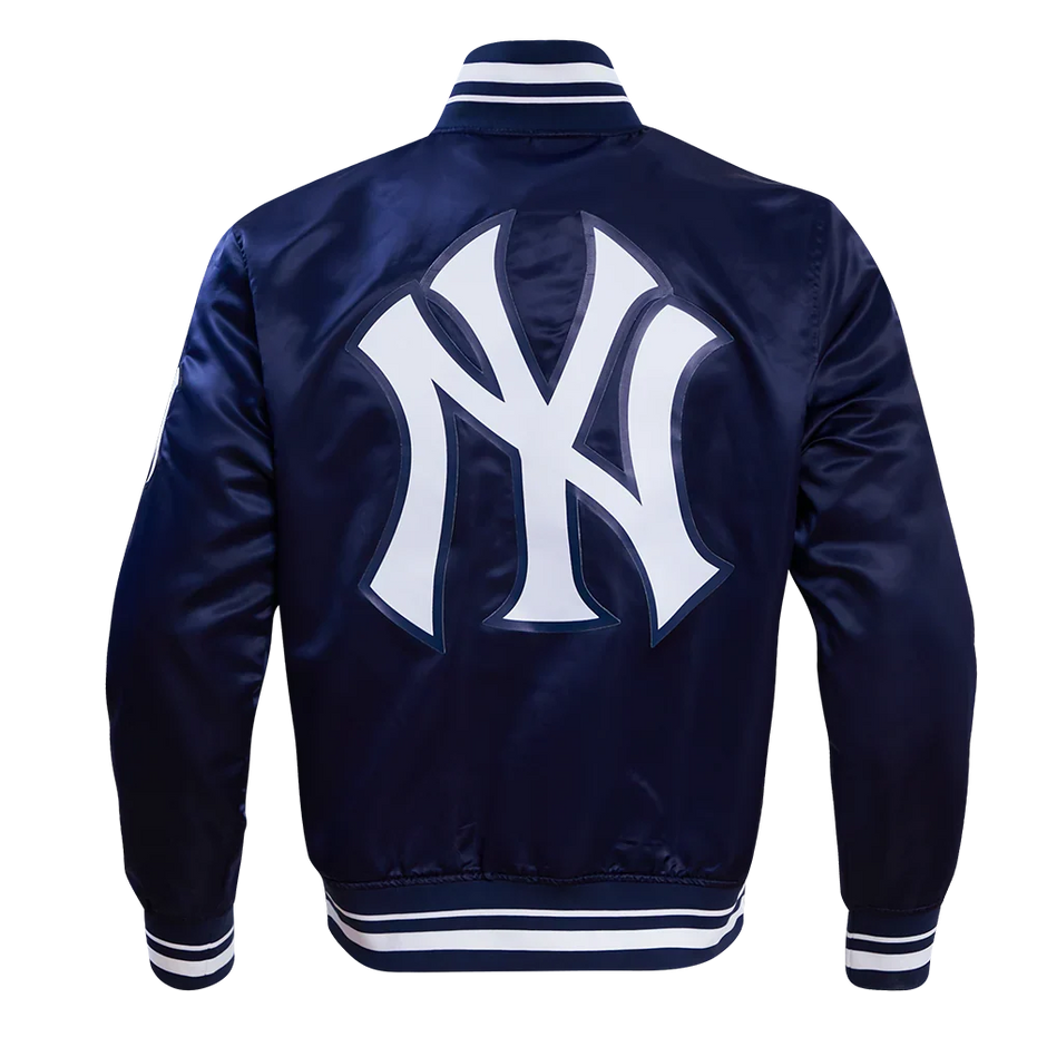 New York Yankees - MLB Script Tail Men's Rib Satin Jacket