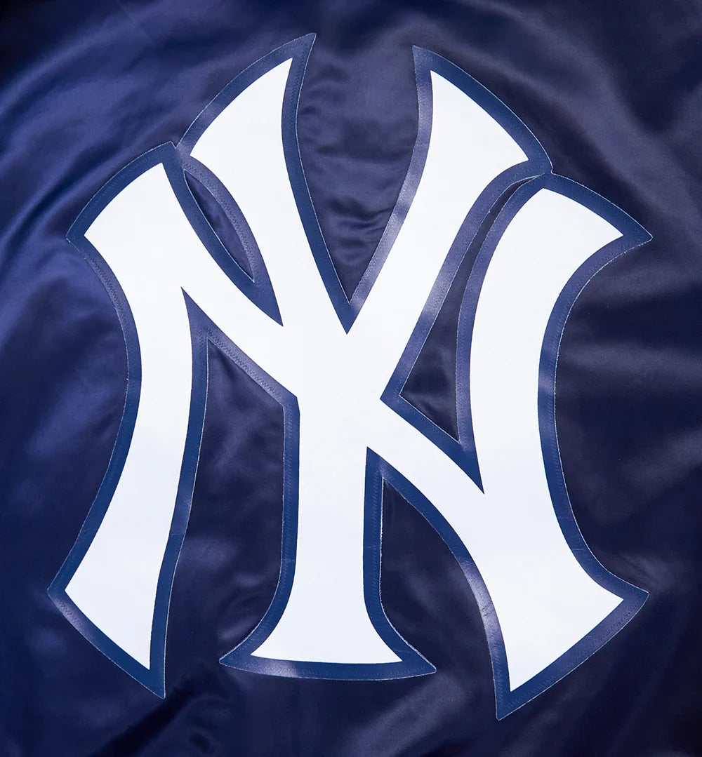 New York Yankees - MLB Script Tail Men's Rib Satin Jacket