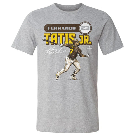 Fernando Tatis Jr. Retro WHT #23 Heather Gray Adult T-Shirt