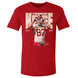 Kansas City Chief - Travis Kelce Heart WHT Red Adult T-Shirt
