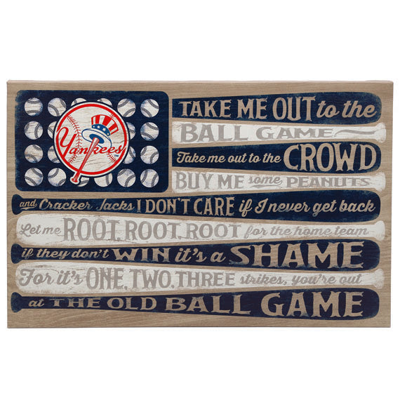 New York Yankees - Canvas Flag Wall Art