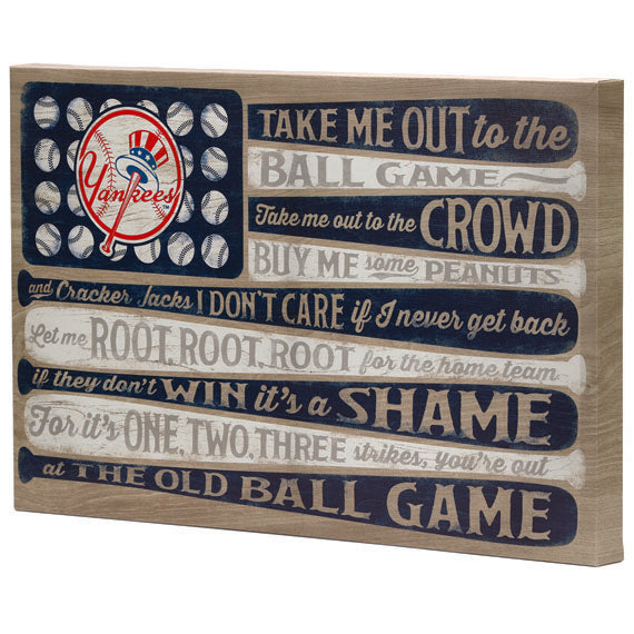 New York Yankees - Canvas Flag Wall Art