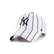 New York Yankees - White With Black Stripes and Black Logo Yankees Hat, 47 Brand