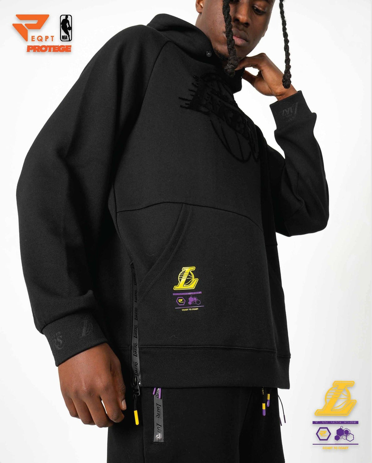 Los Angeles Lakers - NBA Men's Eco-Poly Fleece Hoodie