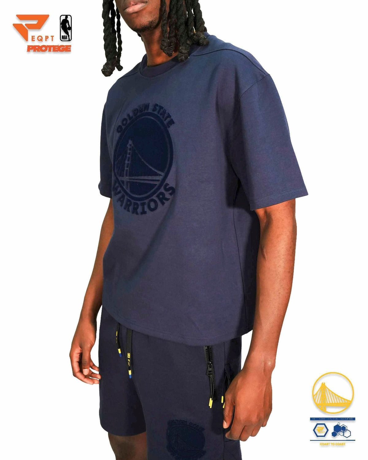 Golden State Warriors - NBA Men's Eco-Poly Interlock Tee T-Shirt
