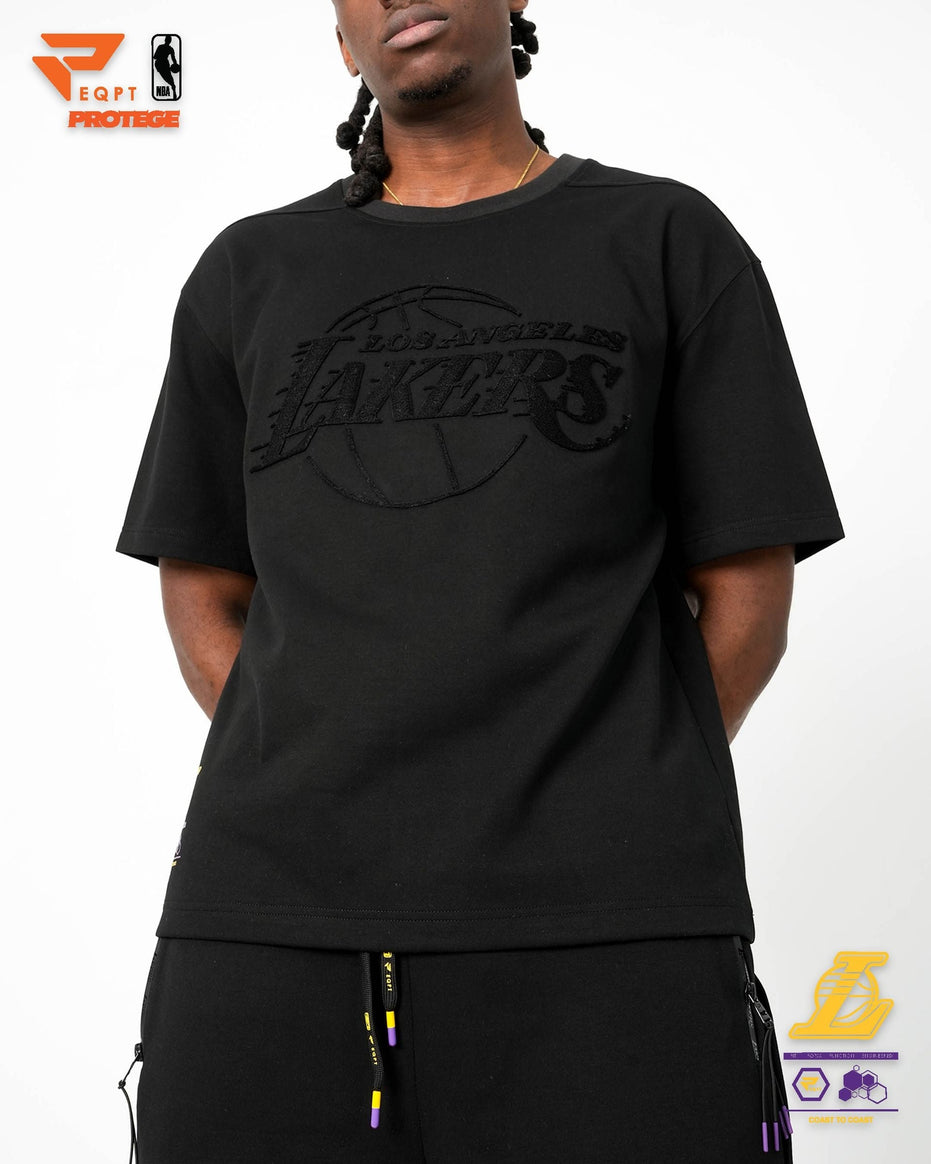 Los Angeles Lakers - NBA Men's Eco-Poly Interlock Tee T-Shirt
