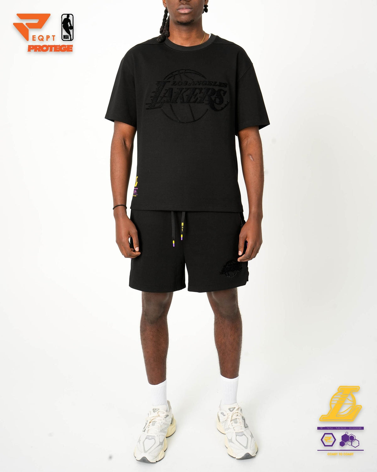 Los Angeles Lakers - NBA Men's Eco-Poly Interlock Tee T-Shirt