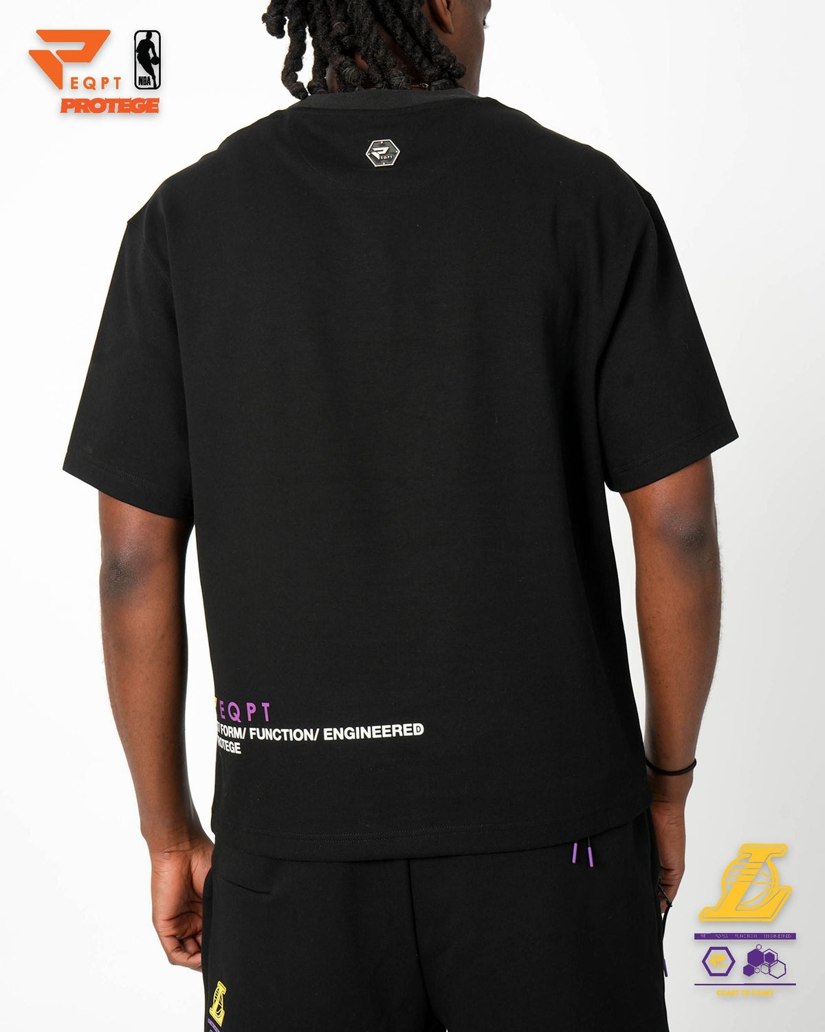 Los Angeles Lakers - NBA Men's Eco-Poly Interlock Tee T-Shirt