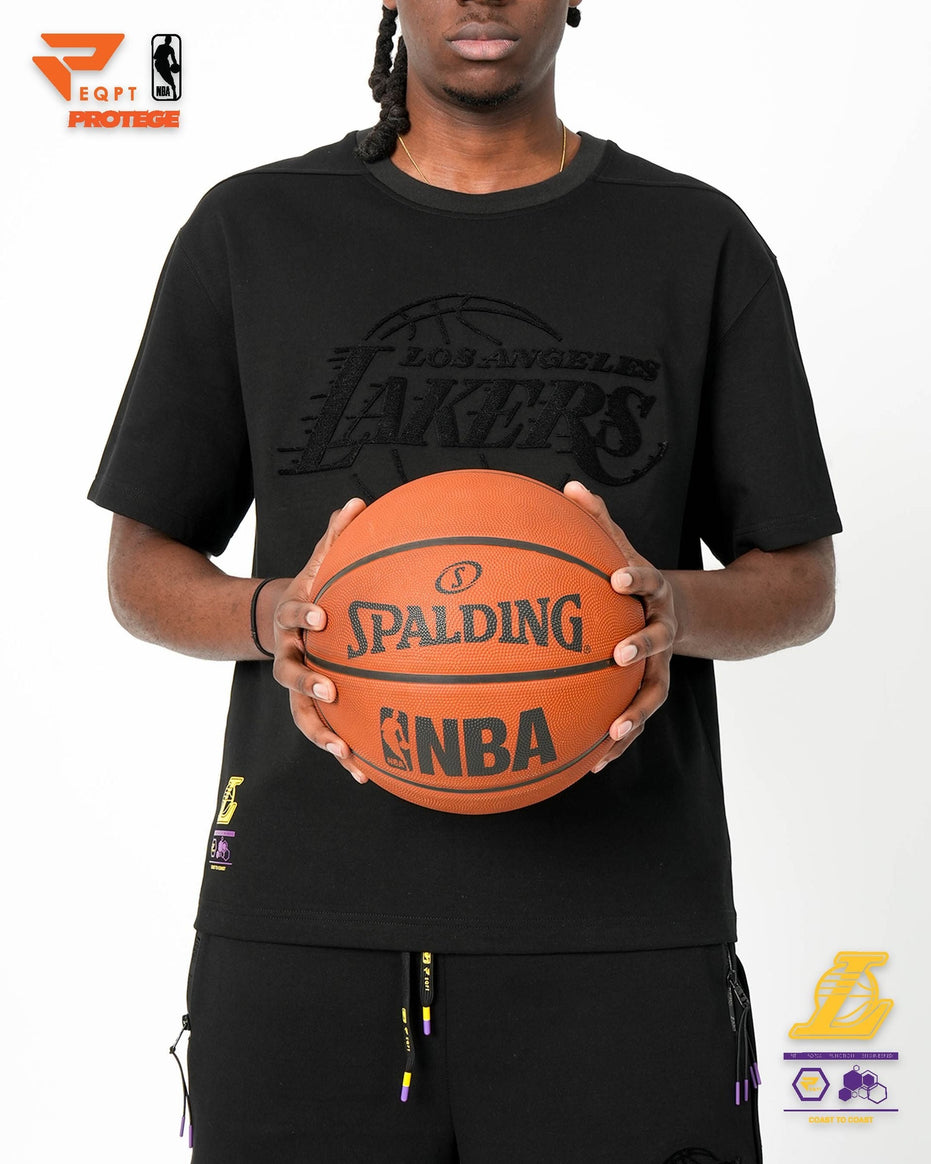Los Angeles Lakers - NBA Men's Eco-Poly Interlock Tee T-Shirt
