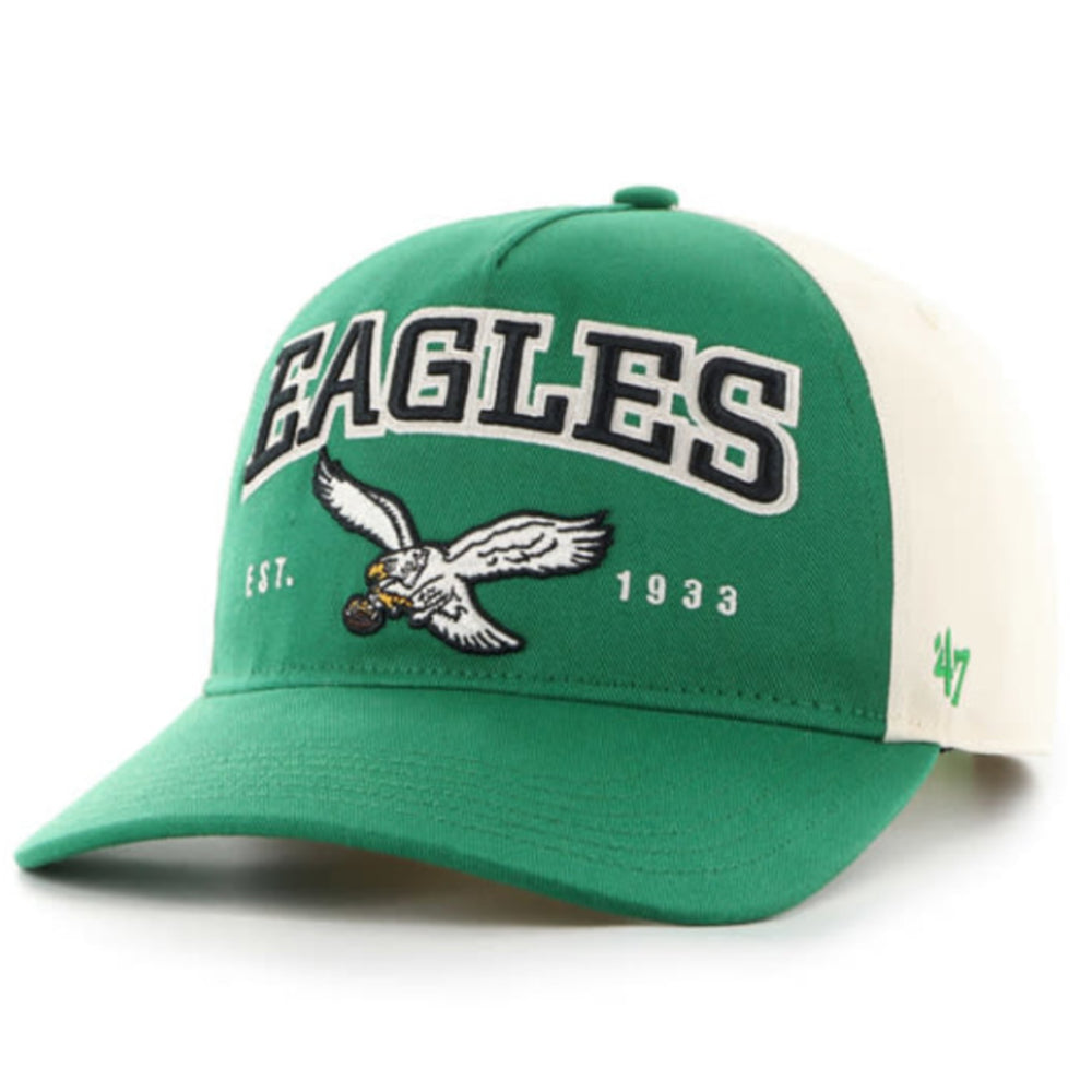 Philadelphia Eagles - Historic Kelly Hard Hitch RF Hat, 47 Brand