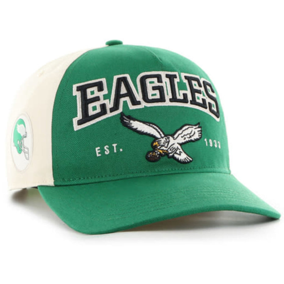 Philadelphia Eagles - Historic Kelly Hard Hitch RF Hat, 47 Brand
