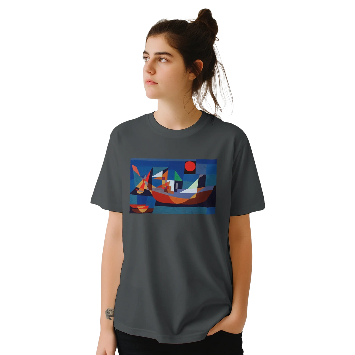 Paul Klee, Ruehende Schiffe (Resting Ships), 1927 Artwork T-Shirt
