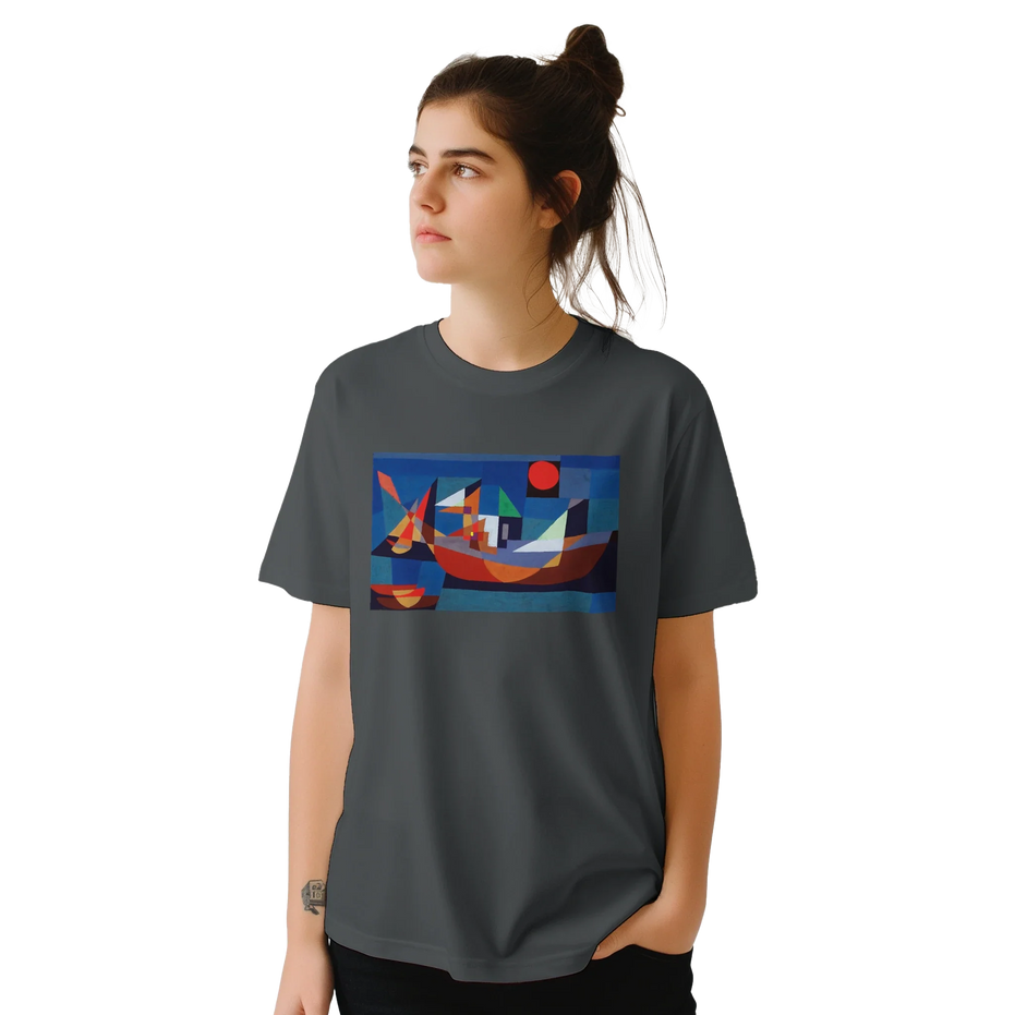 Paul Klee, Ruehende Schiffe (Resting Ships), 1927 Artwork T-Shirt