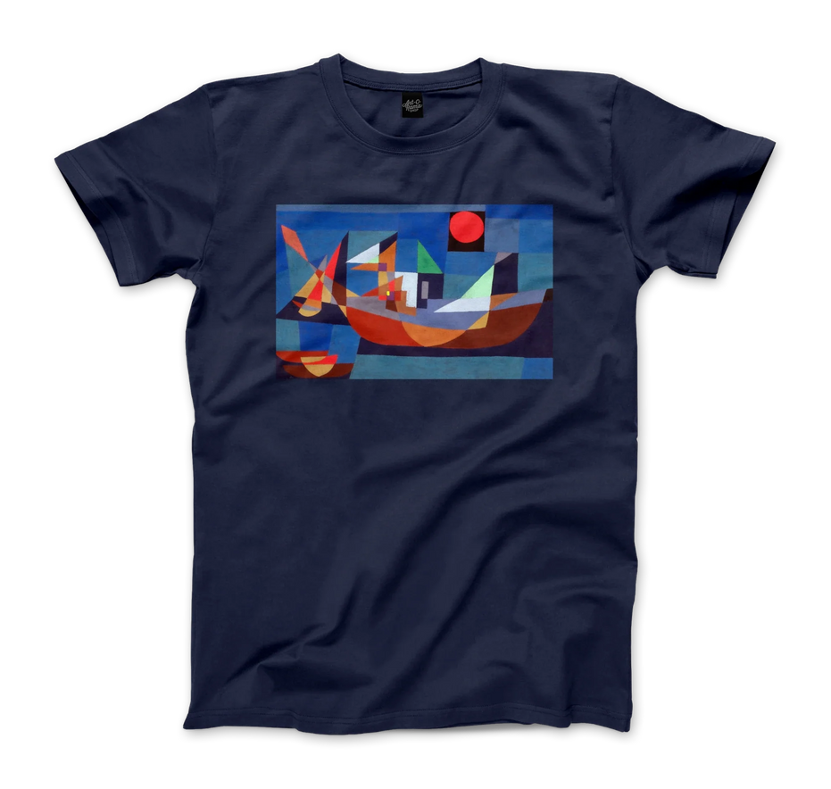 Paul Klee, Ruehende Schiffe (Resting Ships), 1927 Artwork T-Shirt