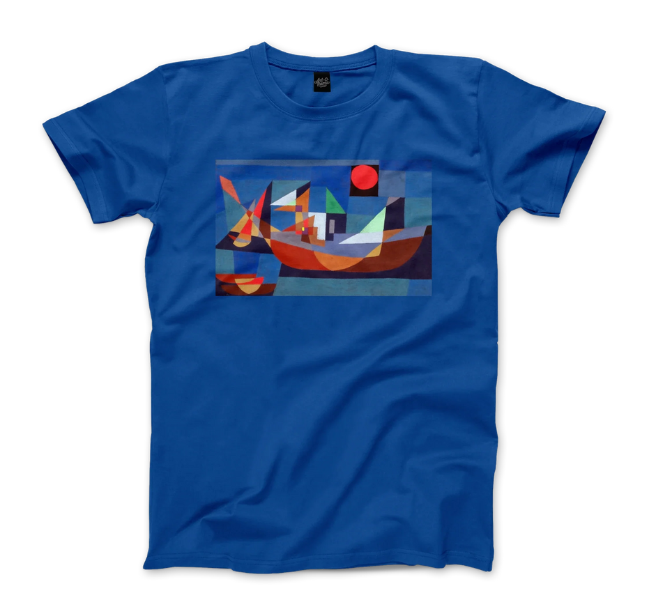 Paul Klee, Ruehende Schiffe (Resting Ships), 1927 Artwork T-Shirt