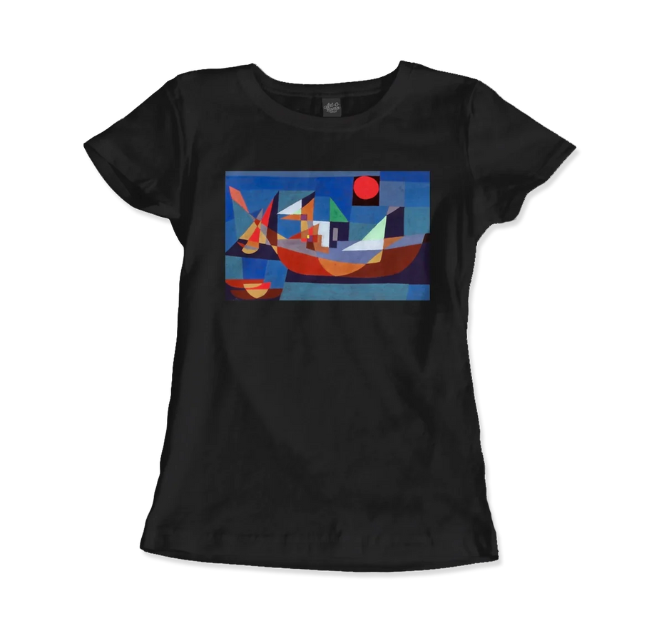 Paul Klee, Ruehende Schiffe (Resting Ships), 1927 Artwork T-Shirt
