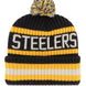 Pittsburgh Steelers - Bering Black Cuffed Knit, 47 Brand