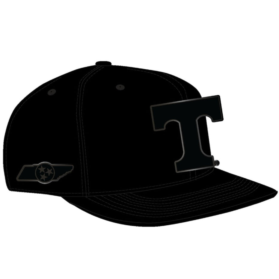 Tennessee Volunteers - NCAA Knoxville Triple Black Snapback Men's Hat