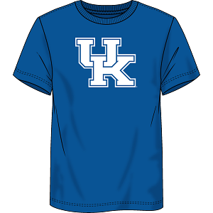 University of Kentucky Wildcats - Evergreen Cotton Primary Logo Short Sleeve T-Shirt