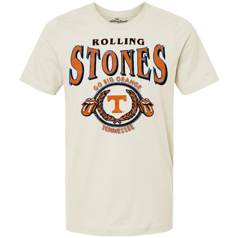 Tennessee Volunteers - Rolling Stone College Seal Thrifted Distressed Tee T-Shirt