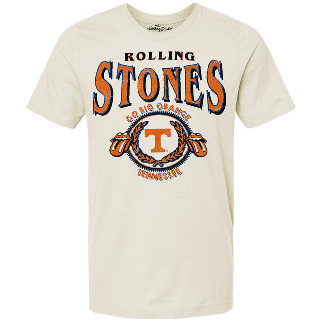 Tennessee Volunteers - Rolling Stone College Seal Thrifted Distressed Tee T-Shirt