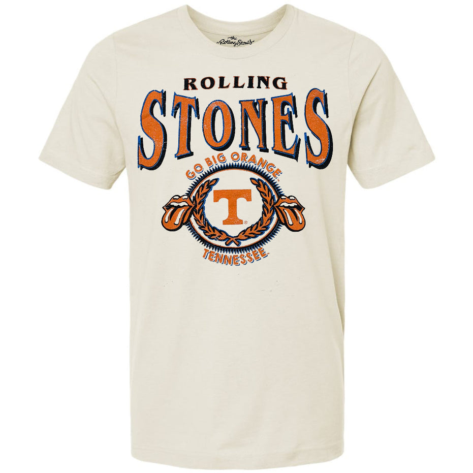 Tennessee Volunteers - Rolling Stone College Seal Thrifted Distressed Tee T-Shirt