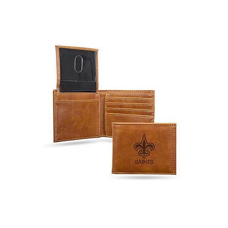 New Orleans Saints - Laser Engraved Billfold Wallet