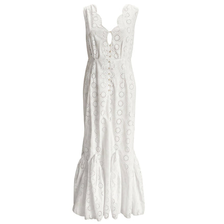 Seruni Embroidered Mermaid Maxi Dress