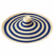 The Solana Oversized Striped Straw Hat in Blue & Natural