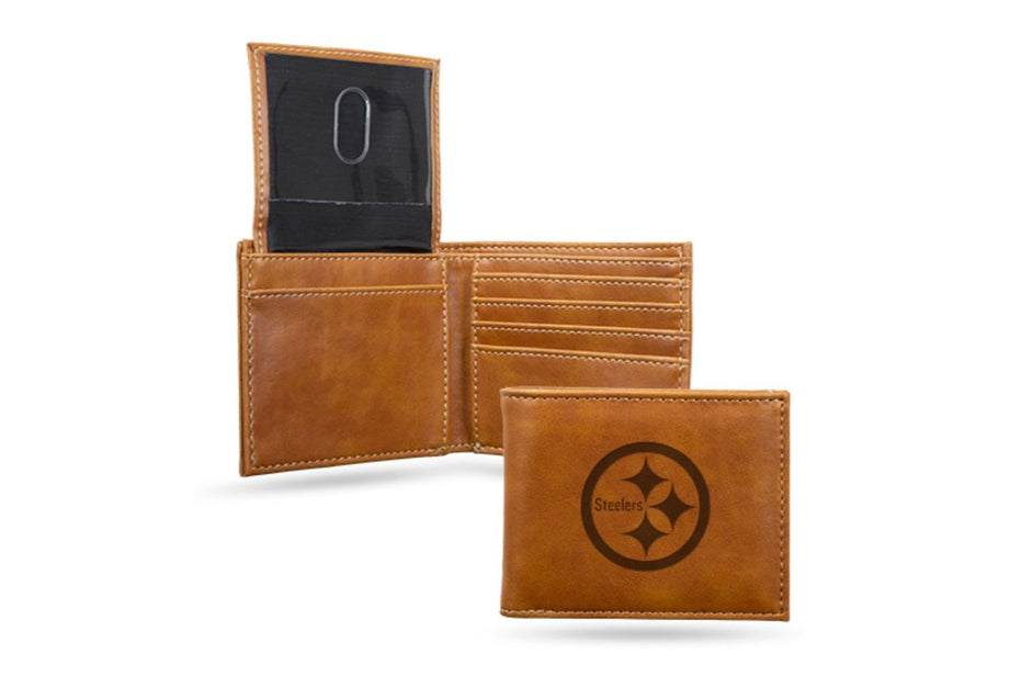 Pittsburgh Steelers - Laser Engraved Billfold Wallet