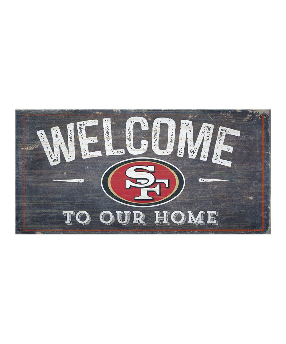 San Francisco 49ers - Welcome Distressed Sign