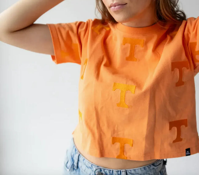 Tennessee Volunteers - Ritter Repeat Heavyweight Crop Tee T-Shirt