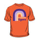 Clemson Tigers - Rainbow & Retro Type Orange T-Shirt